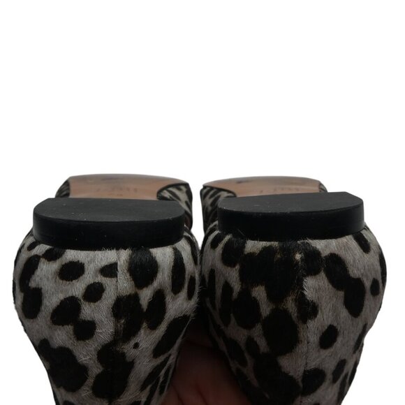 J. Jill Mirabelle Dorsays Leather Cow Hair Pointed Toe Flats Womens 7.5 - Picture 13 of 13